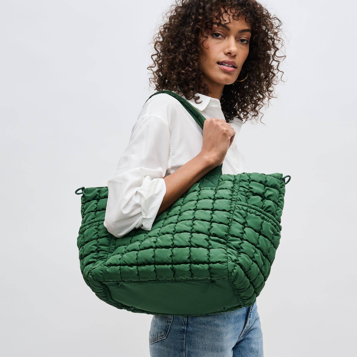 Dreamer Quilted Puffer Nylon Tote